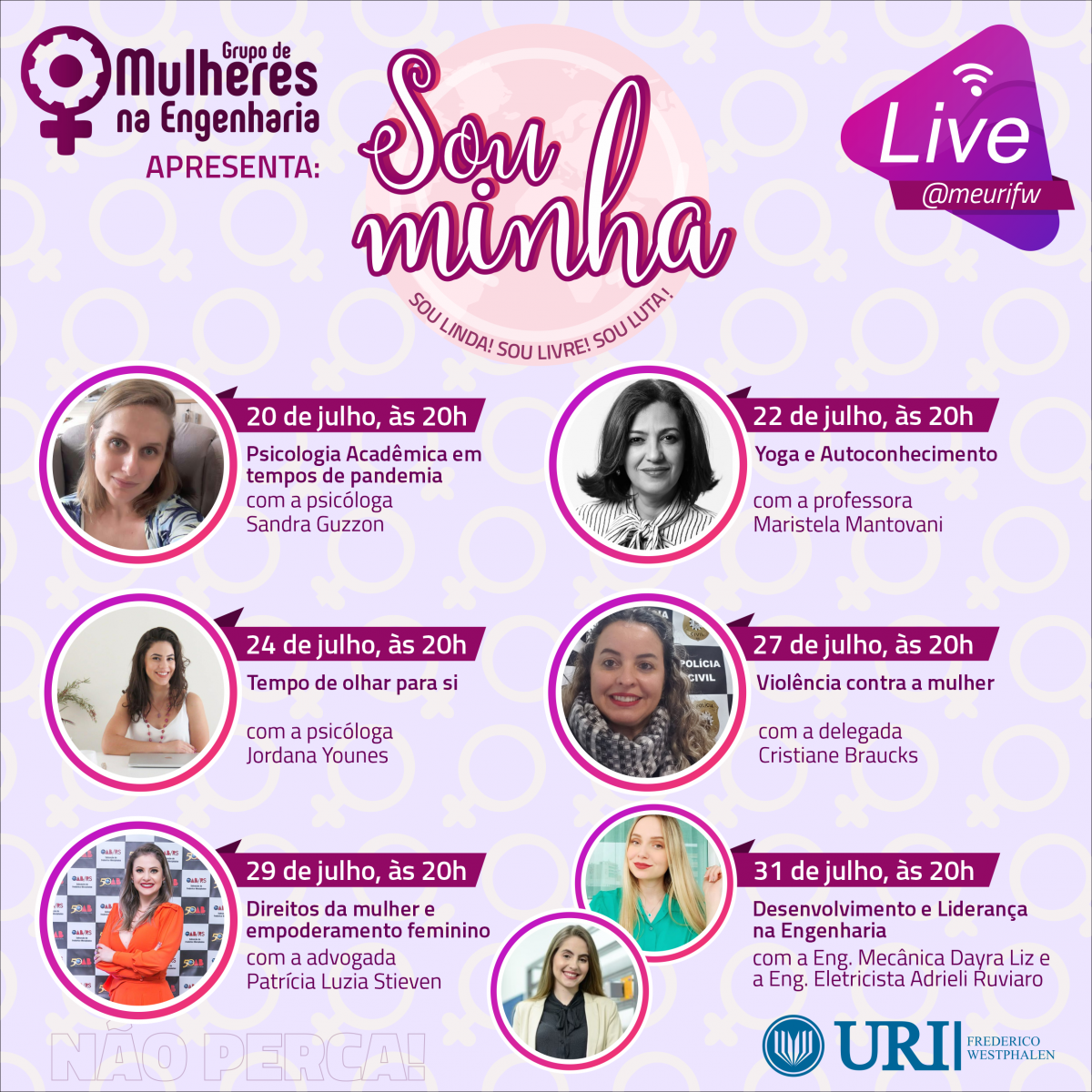 Unit: Lives inspiradoras sobre empoderamento feminino